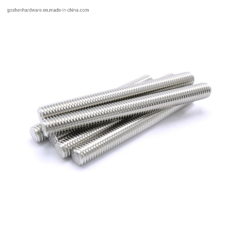 Stainless Steel SS304 or SS316 Thread Rods A2 A4 DIN975 M2-M52 Stud Bolt Threaded Rod Threaded Bar Rod Tie Rod Drill Rod