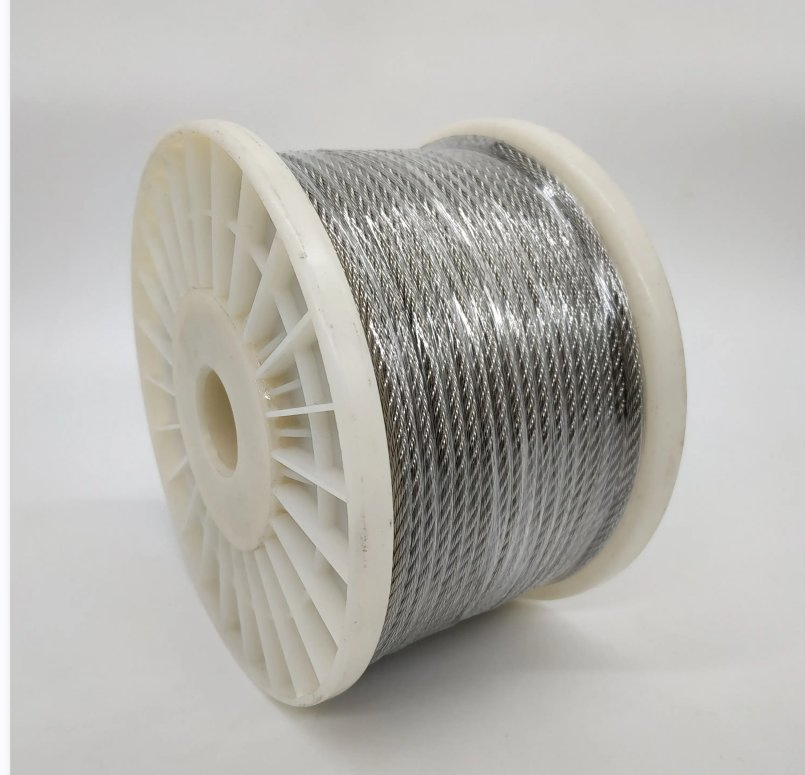 1/8" 304/316 Ss 1X19 Stainless Steel Wire Cable