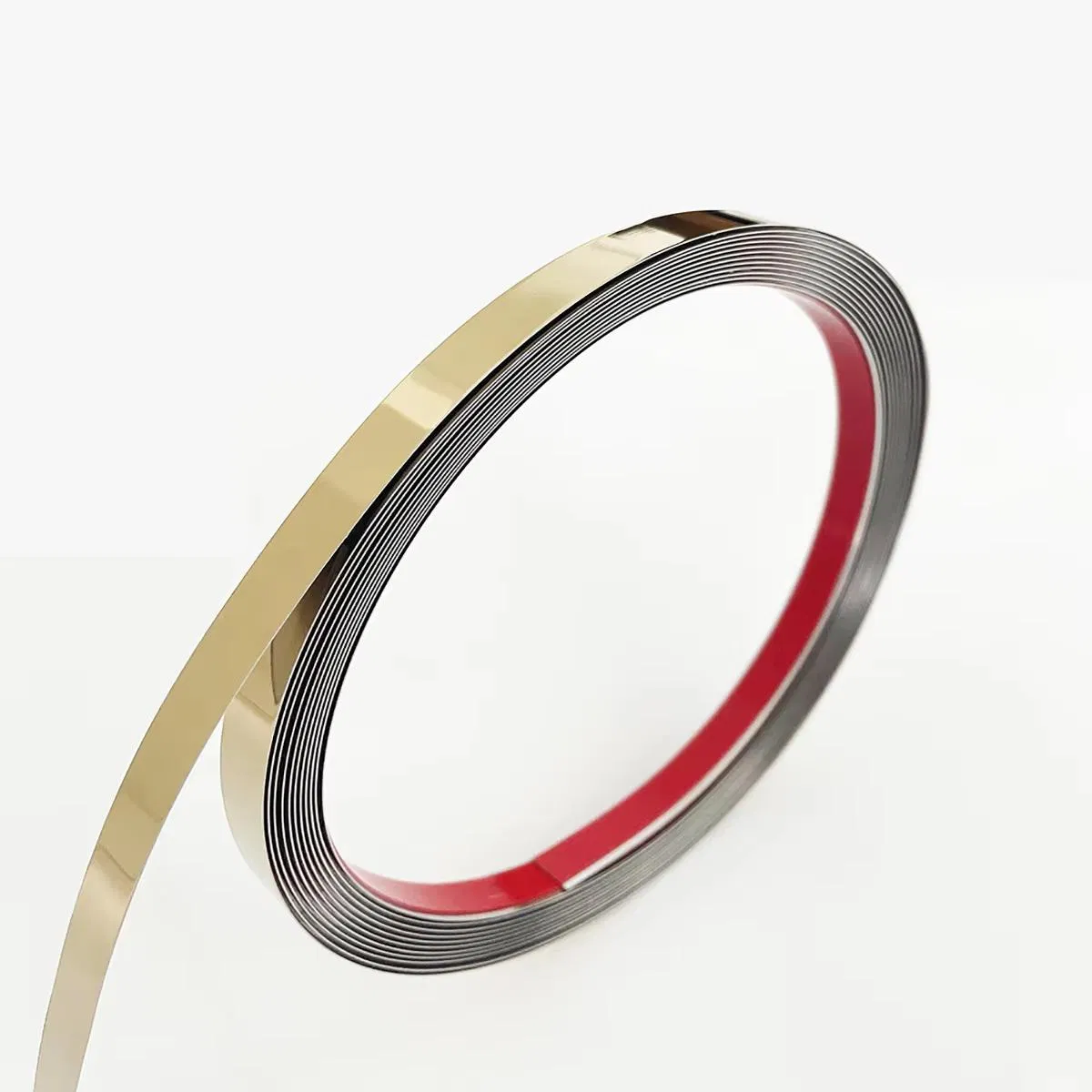 India Stainless Steel Flat Trim/Strip with Self-Adhesive Backing for Wall and Floor Transitions