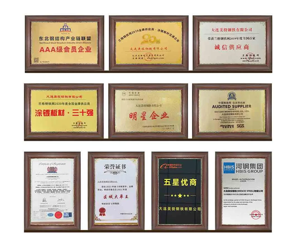 Factory Certificate