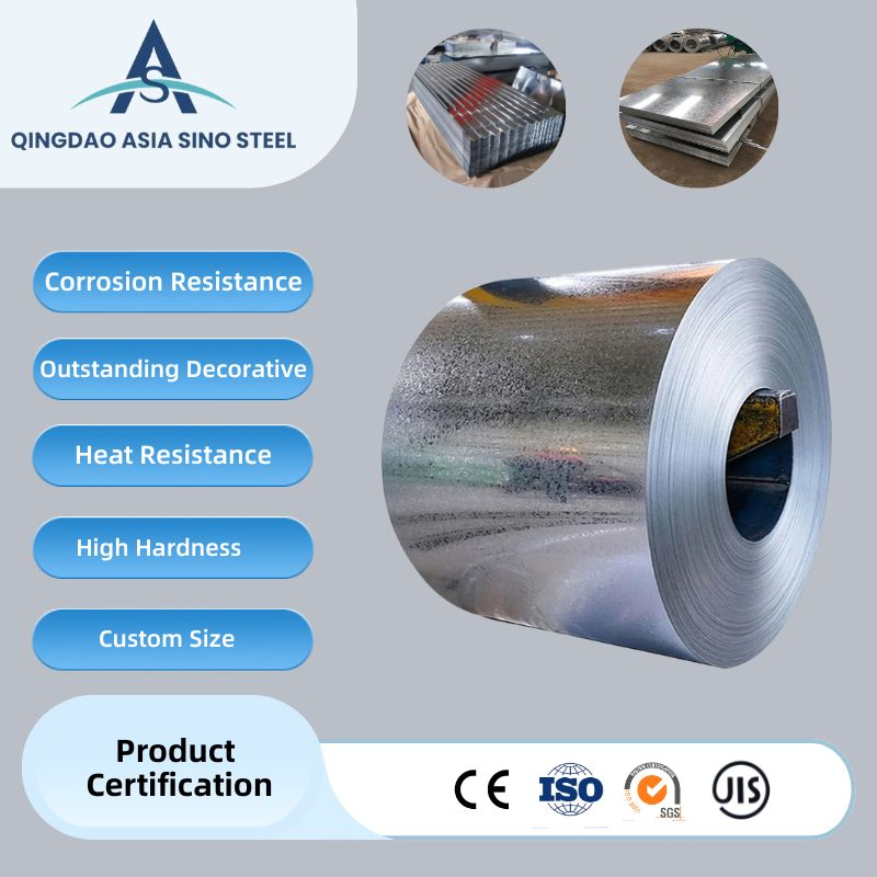 Regular Big Zero Spangle Stainless Building Material Zinc Coated Cold Rolled Hot Dipped Galvanized Gi Steel Coil