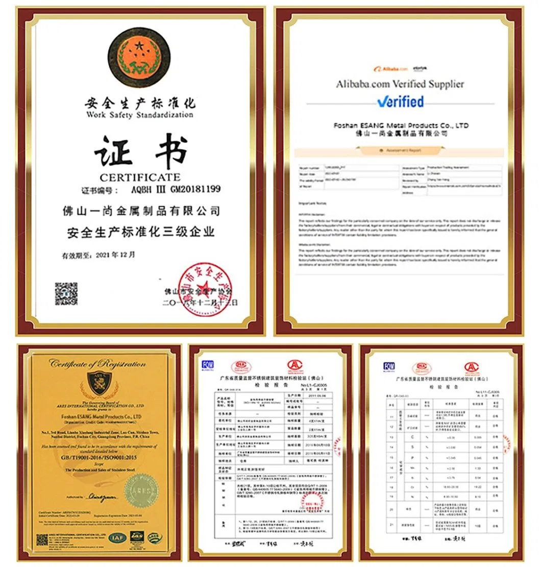 Quality Certificate