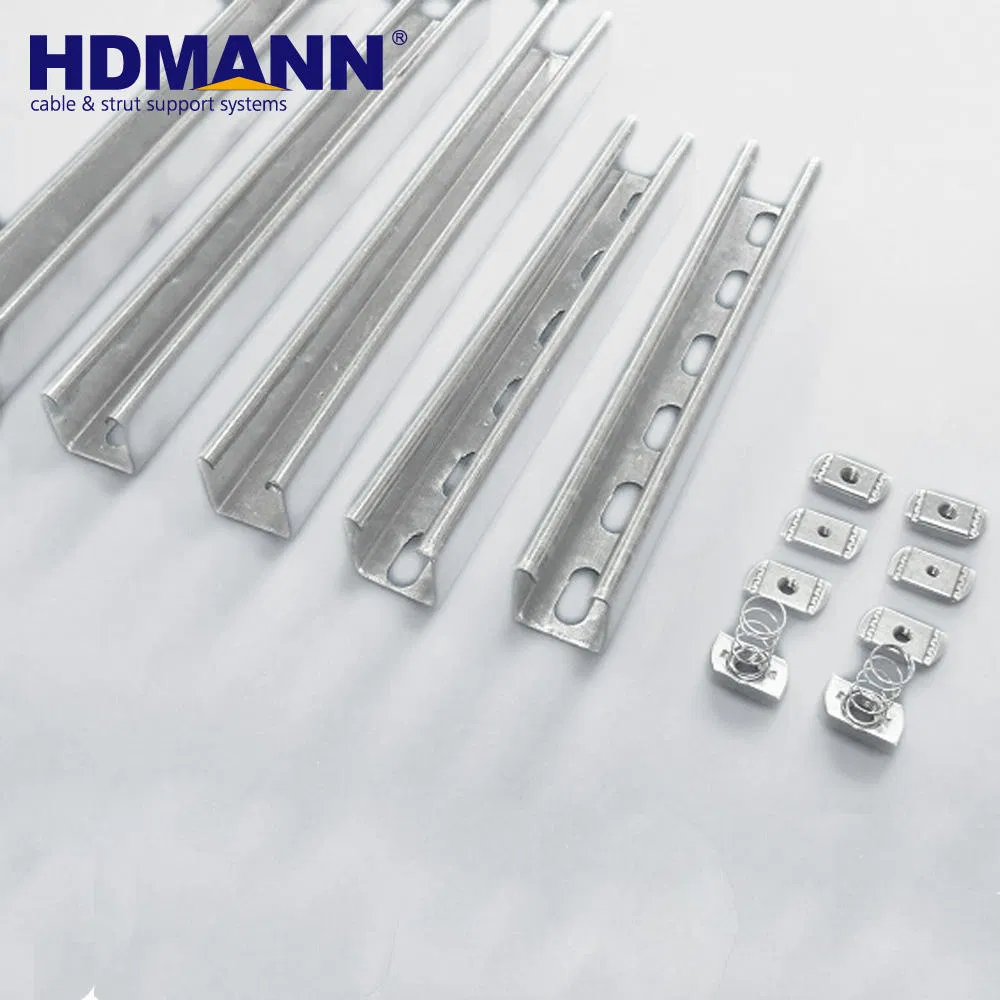 Factory Price New Tech 304/316 Stainless Steel Aluminum HDG Unistrut Strut Channel
