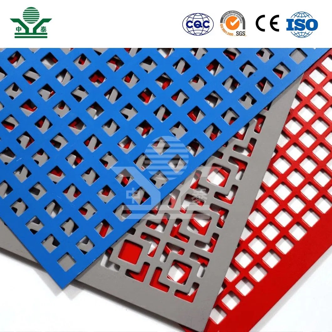 Zhongtai PVC Coated Perforated Metal Sheet China Suppliers Roll up Perforated Plate Aluminum Copper Plate Material 1.5mm Perforated Stainless Steel Metal Sheet