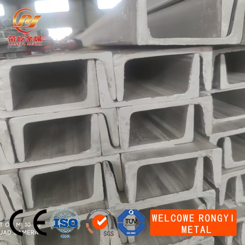 304 Stainless Steel Channel Steel, 316L U-Shaped Steel, C-Shaped Steel, 12# Mechanical Profiles