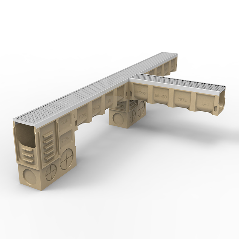 Fast Delivery Polymer Concrete Drainage Channel with Stainless Steel Grille Cover