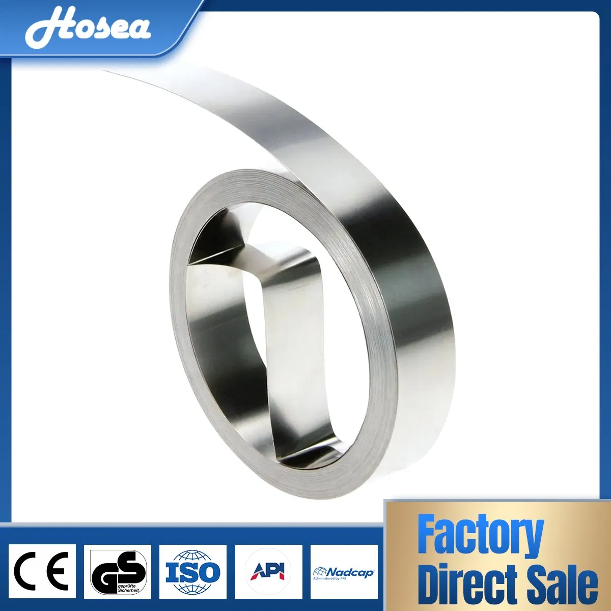 Monel 400 405 K-500 Steep Nickel Alloy Inconel Incoloy Hastelloy Premium Customizable 1.4547 Stainless Steel Strip for Global Distribution