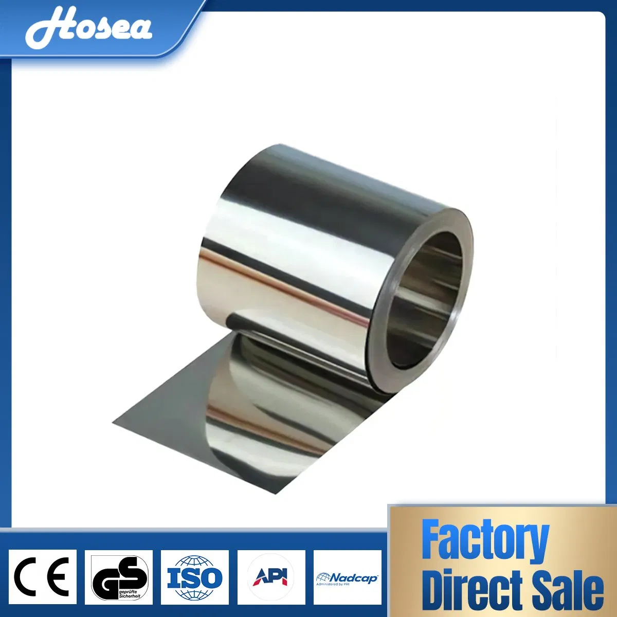 Monel 400 405 K-500 Steep Nickel Alloy Inconel Incoloy Hastelloy Premium Customizable 1.4547 Stainless Steel Strip for Global Distribution