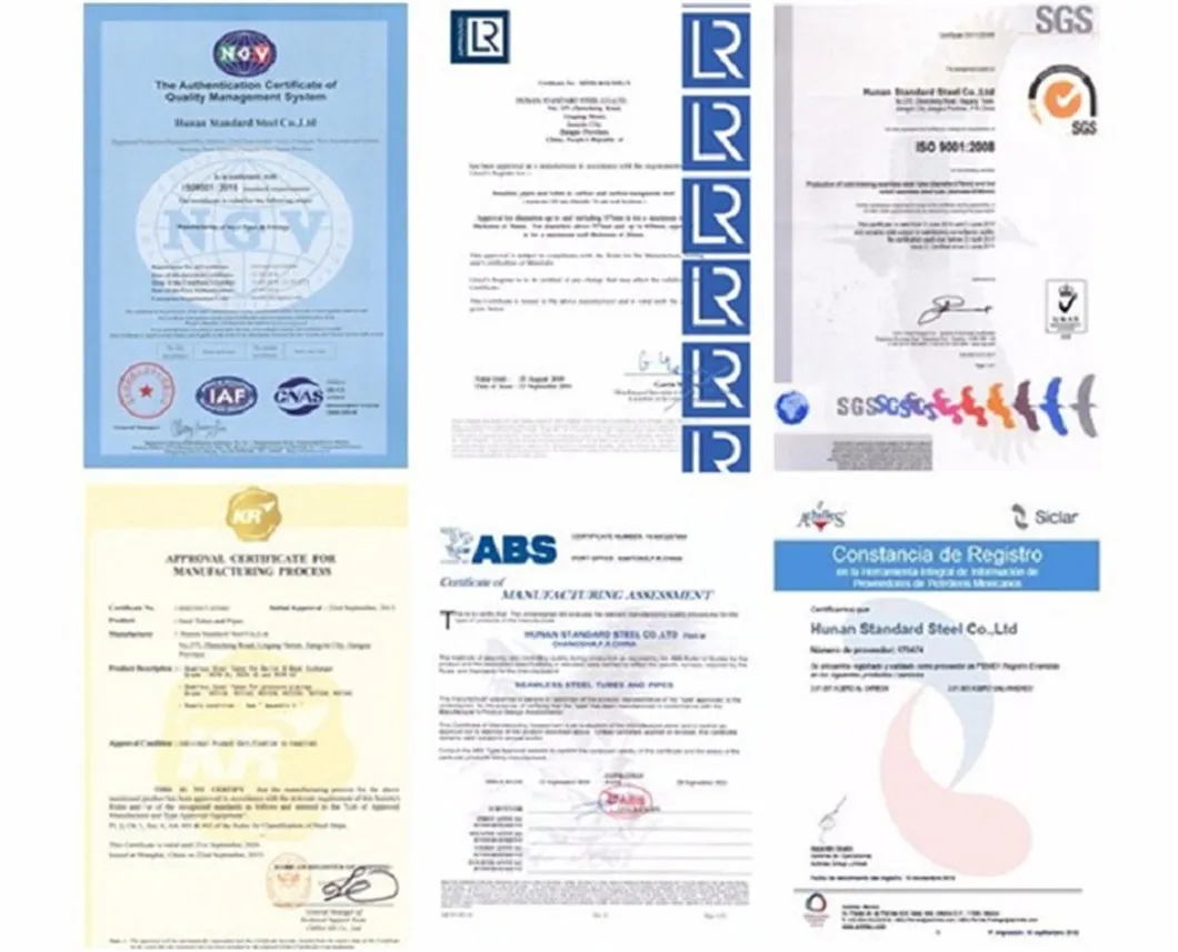 Certifications