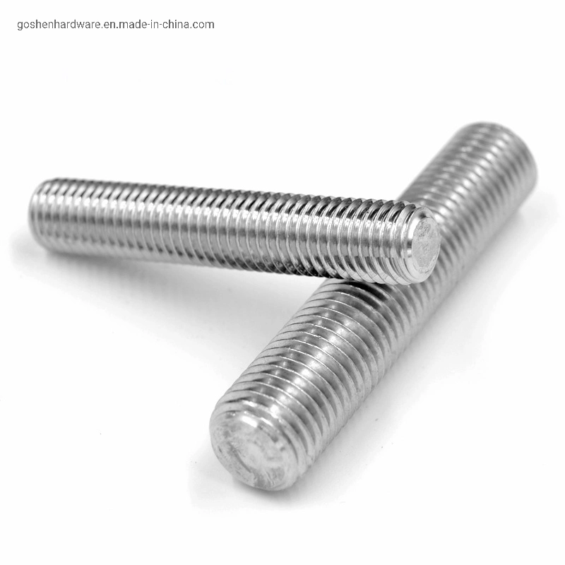 Stainless Steel SS304 or SS316 Thread Rods A2 A4 DIN975 M2-M52 Stud Bolt Threaded Rod Threaded Bar Rod Tie Rod Drill Rod