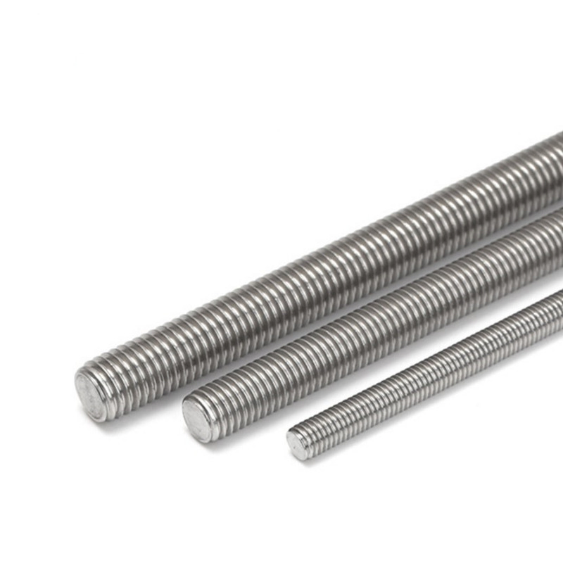 316 Stainless Steel Passivated Threaded Rod 1"-8 Unc ASTM A193 B8m 2m Length Thread Bar for Chemical Plant Piping