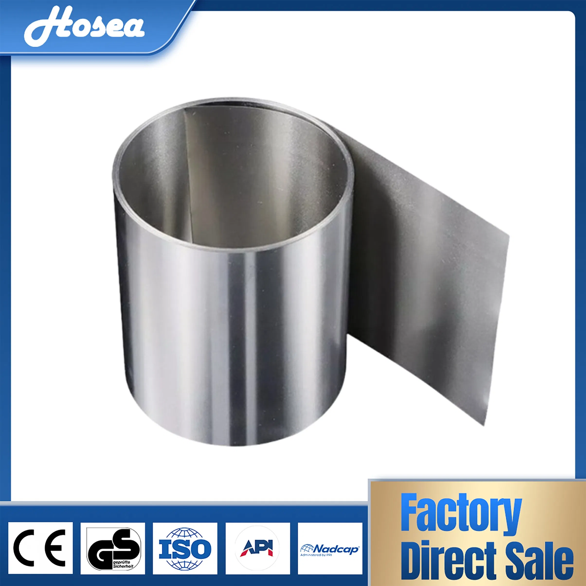 Monel 400 405 K-500 Steep Nickel Alloy Inconel Incoloy Hastelloy Premium Customizable 1.4547 Stainless Steel Strip for Global Distribution