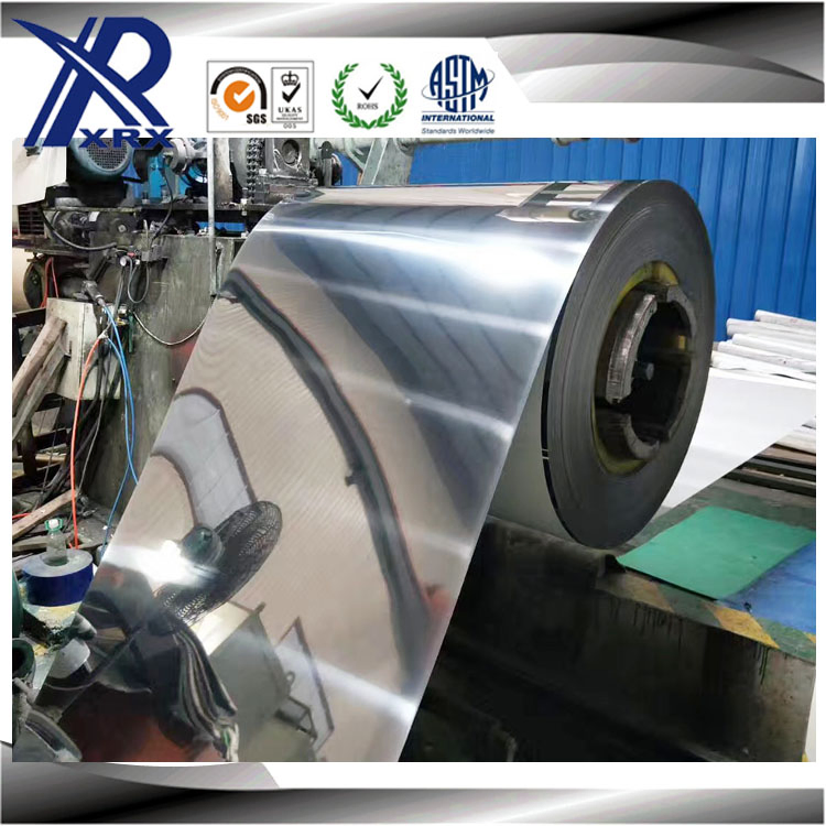 304 301 Mirror Finished Stainless Steel Coil / Strip / Foil Supplier