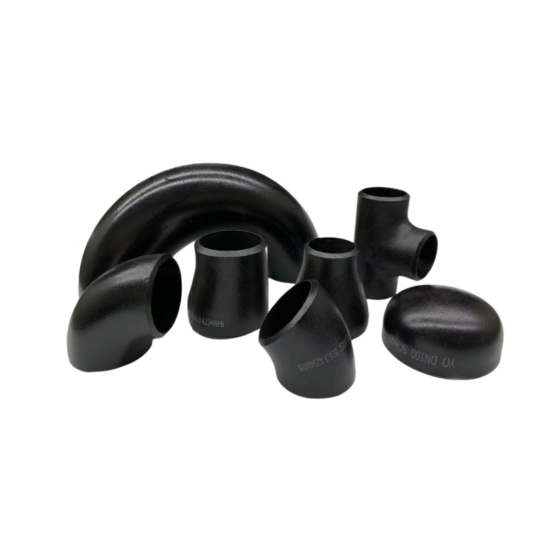 ANSI Butt Welded Carbon Stainless Steel 304 316 Seamless Tee Reducer Cap Tube 45 90 180 Degree Lr Equal Threaded Elbow Pipe Fitting