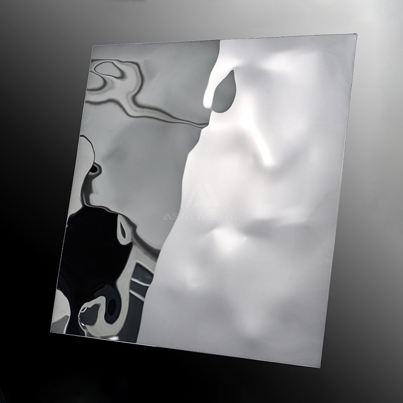 Foshan 304 Decorative Water Ripple Stainless Steel Sheet for Ceiling Installation