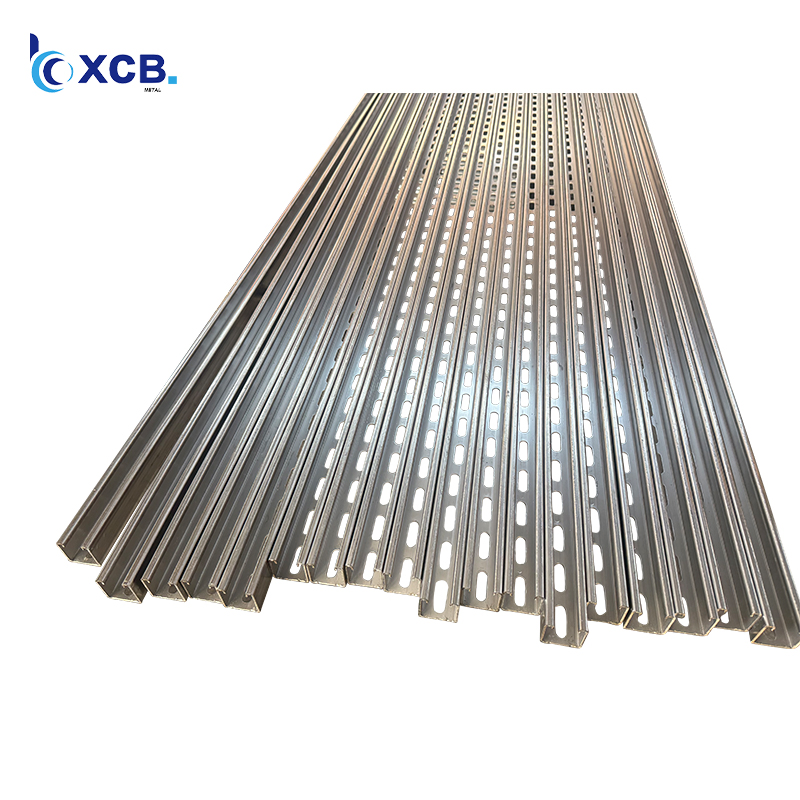 ASTM A240 Pre-Drilled Adjustable AISI316 Stainless Steel C Channel Factory Direct Perforated Stainless Steel C Purlin