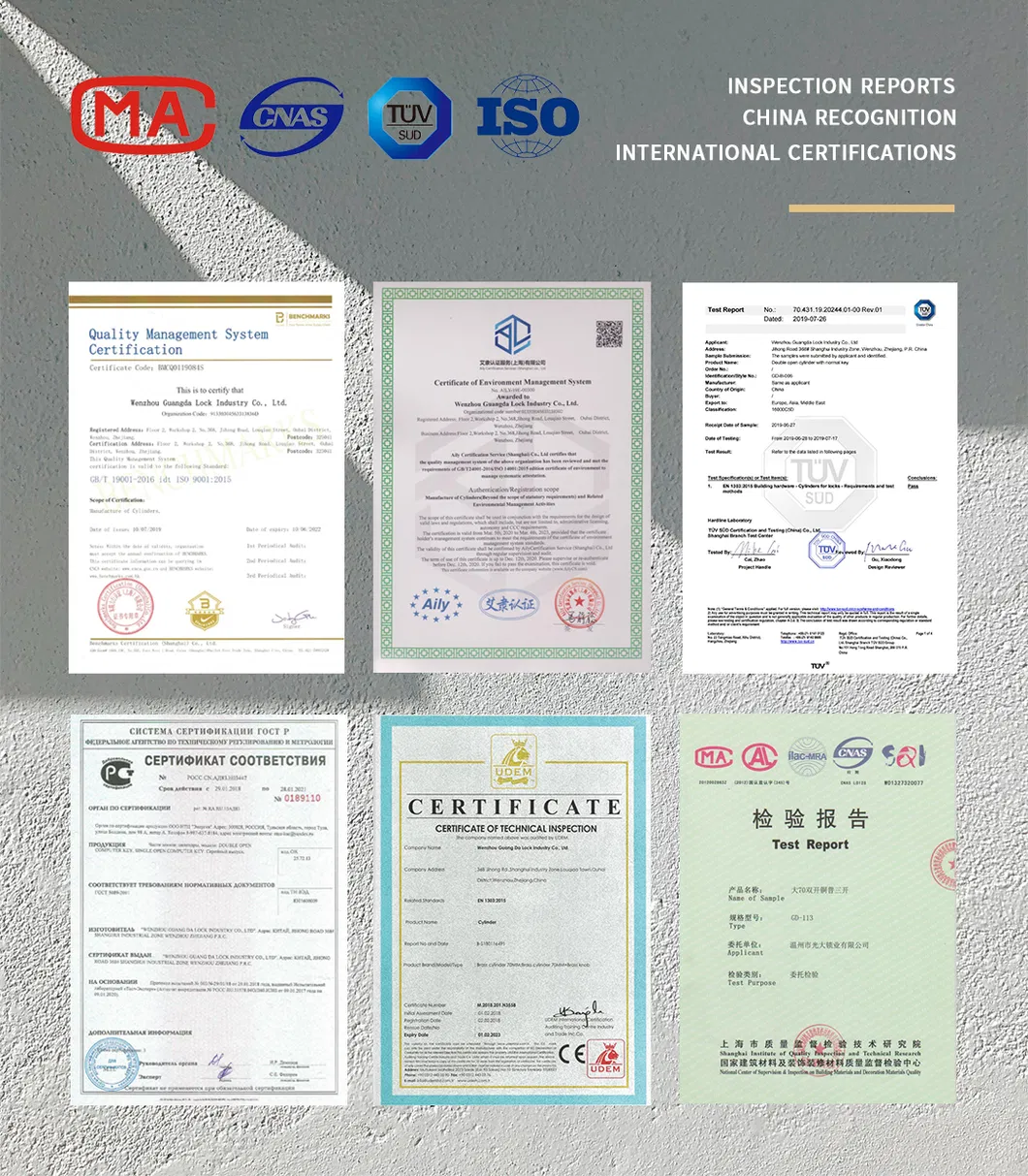 Certificates