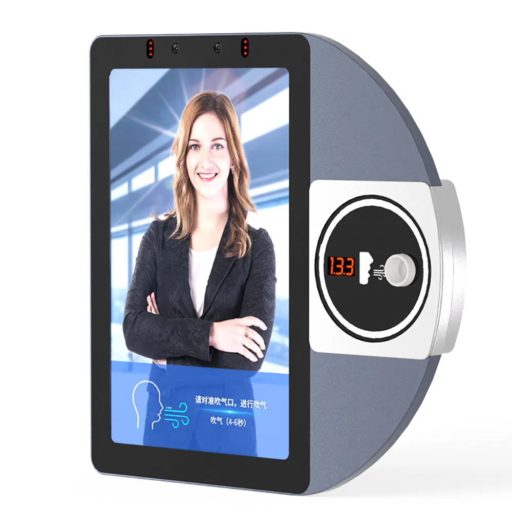 Professional Smart Access Control System Face and Alcohol Breathalyzer Attendance Machine Biometric Access Control Product