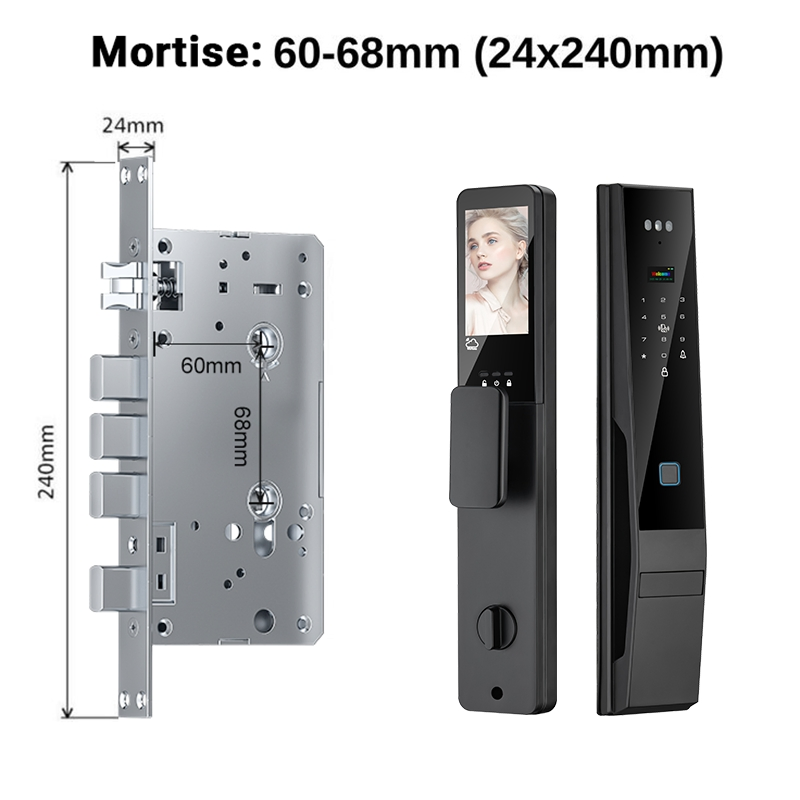 Smart Locks 3D Face Electric Digital Safe Locks Tuya WiFi Smart Camera Fingerprint Door Lock