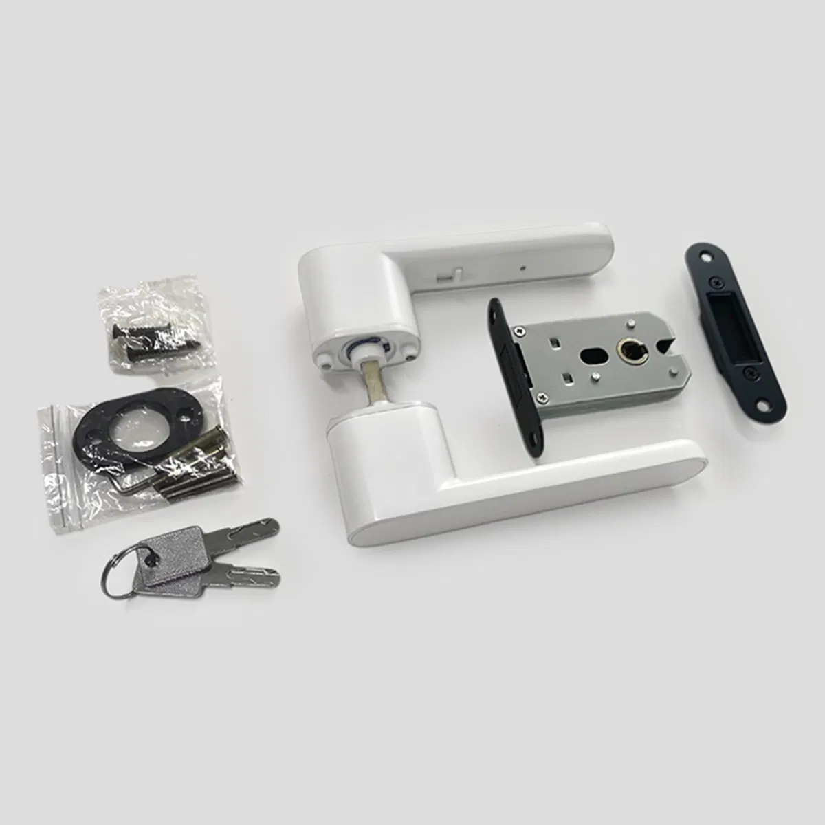 White or Black Magnetic Silient Door Hardware Handle Door Lock