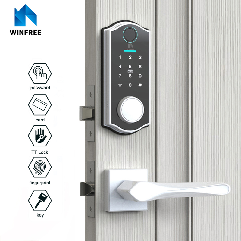 Intelligent Fingerprint Ttlock WiFi Password Security Electronic Digital Deadbolt Smart Door Lock