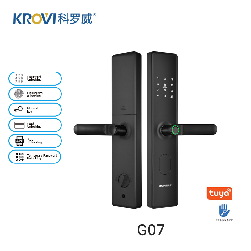 High Security Electronic Lock Fingerprint Password Card Key Unlock Smart Door Lock for Home Hotel Villa