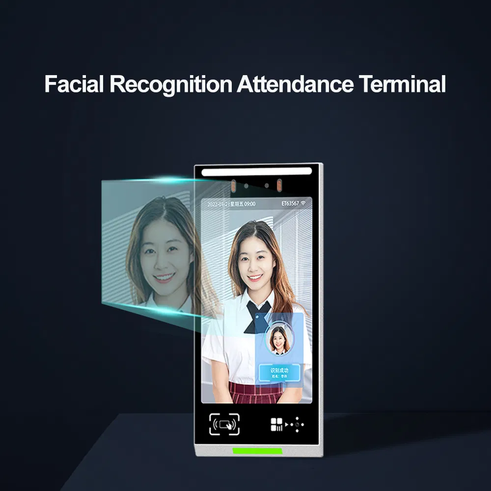 Easco High Strength Tempered Glass Face Recognition Attendance System for Indoor Hospital Access Management