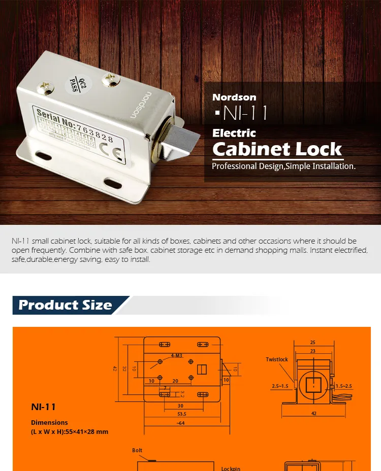 Cabinet Lock View 1