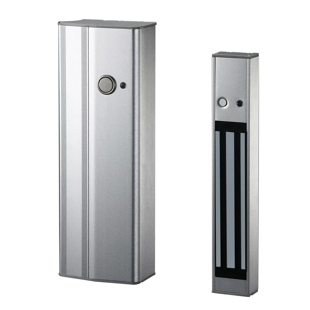 Built-in Door Open Push Button Power to Lock Door Handle Magnetic Stripe Door Lock