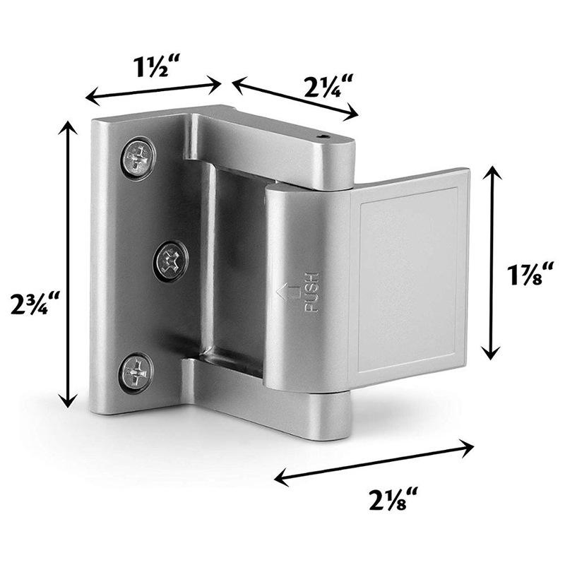 High Security Heavy Duty Zinc Alloy for Hotel Use Door Latch Lock Door Reinforcement Lock