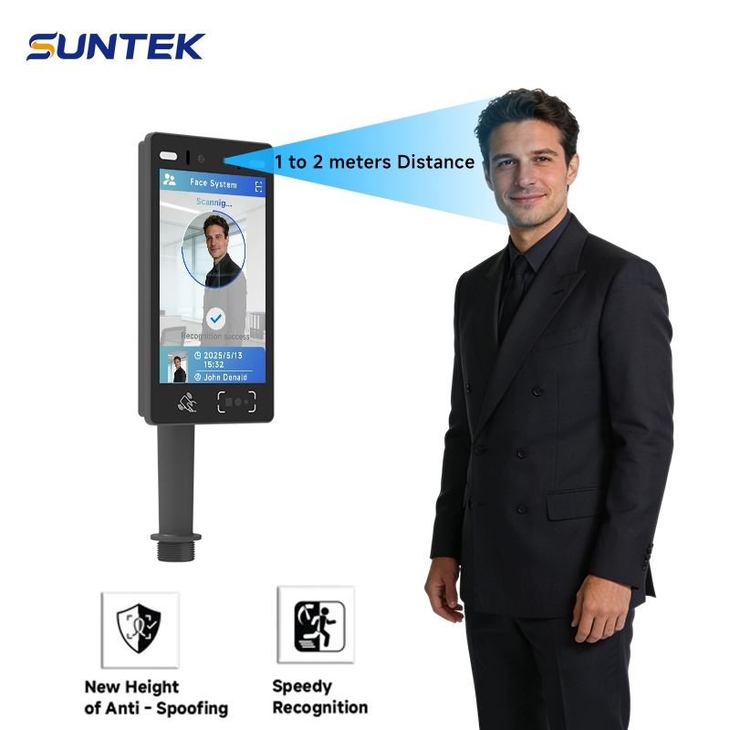 8-Inch Smart Facial Recognition Identity Verification Suntek Access Control System for Office Buildings/Airports//Stations Entry