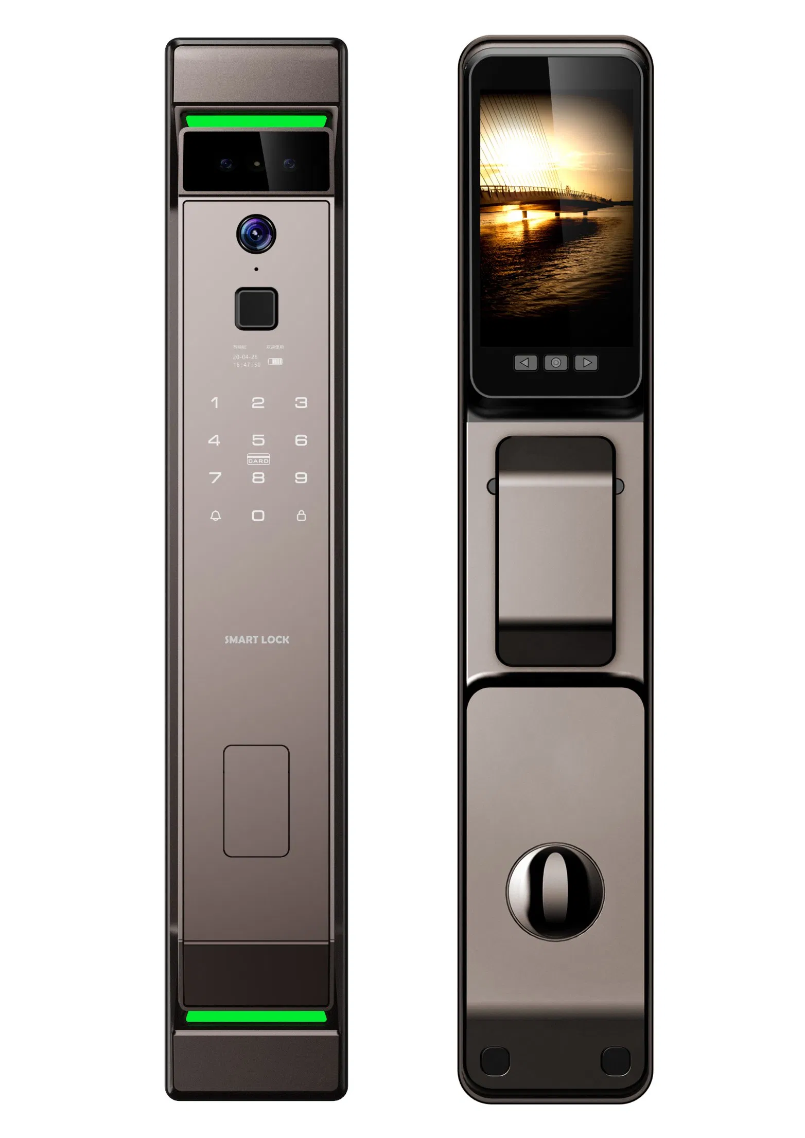 3D Face Recognition Smart Door Lock with Camera Cerradura WiFi Biometric Fingerprint Security Fully Automatic Smart Lock