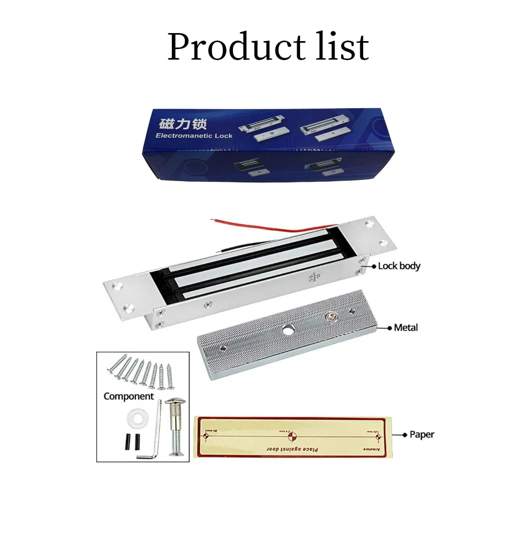 280kg High-Security Concealed Magnetic Commercial &amp; Residential Door Access Control Lock