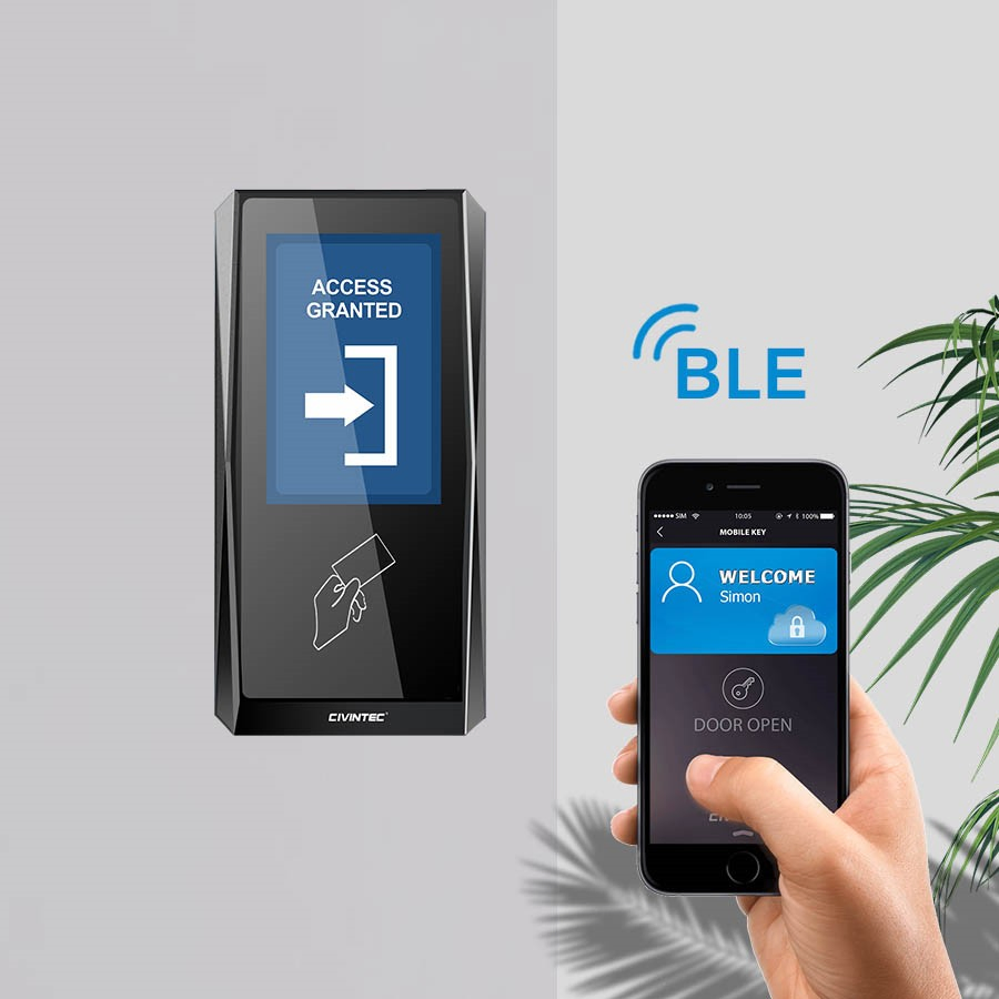 Smart Wireless Online RFID Card Reader Real-Time Hotel Access Control System WiFi with 3.5 Inch Touch Screen