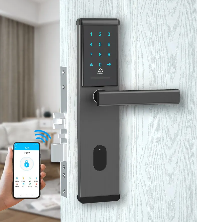 Cloud Wooden Door Lock System