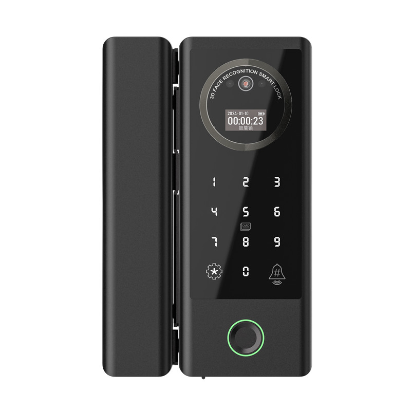 Tuya WiFi 3D Face Reconition Remote Control Fingerprint Intelligent Glass Door Lock
