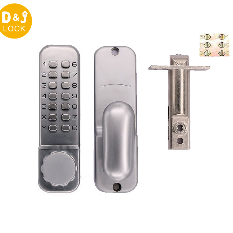 Heavy Duty Push Button Door Lock Mechanical Keyless Security Door Handle Lock
