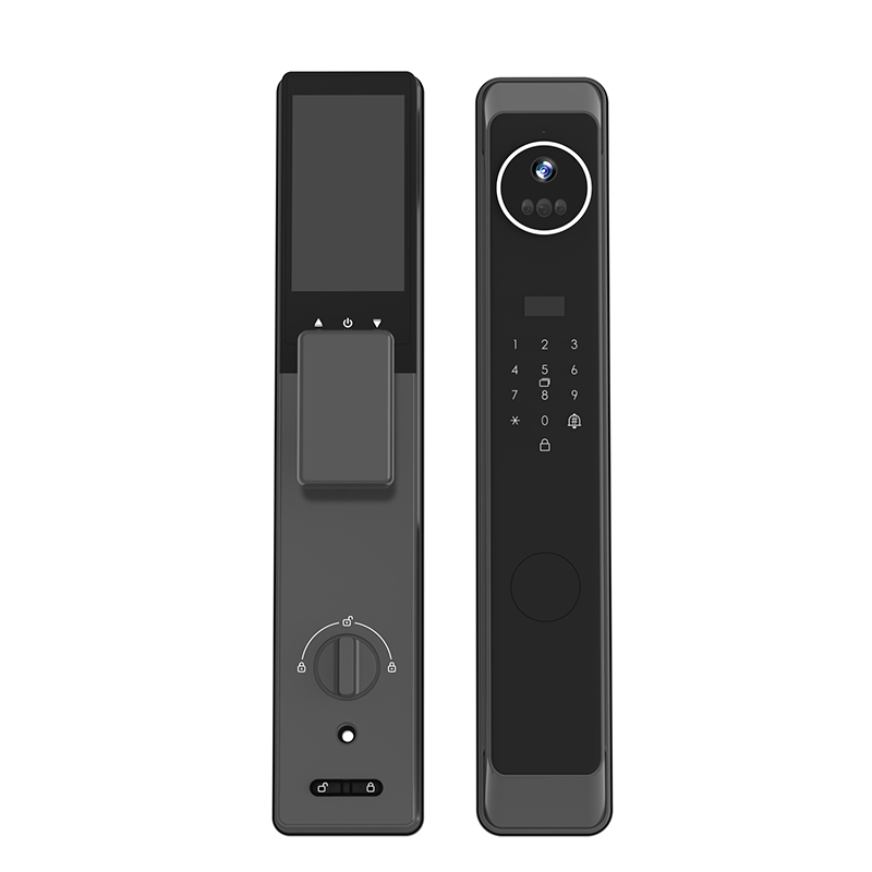 High Security Anti-Peep Code Fingerprint Door Handle Intelligent Digital Smart Door Lock