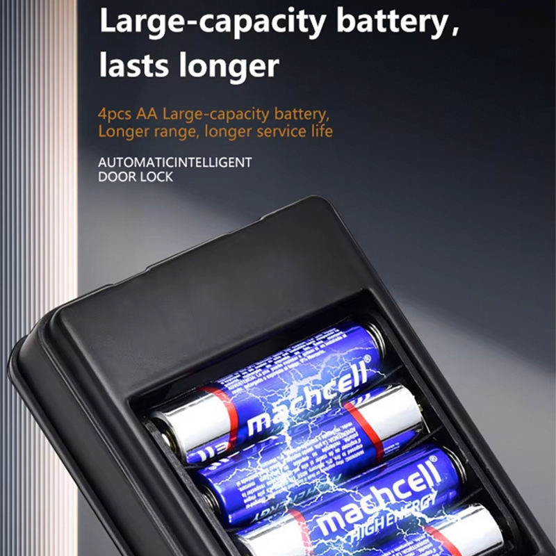 Smart Door Lock Fingerprint RFID Card Password Waterproof WiFi Cloud Storage Grade C Security Iron Material