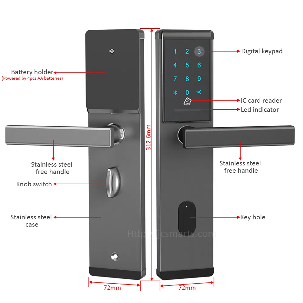 Tthotel Online Cloud Wooden Door Lock System for Smart Hotel