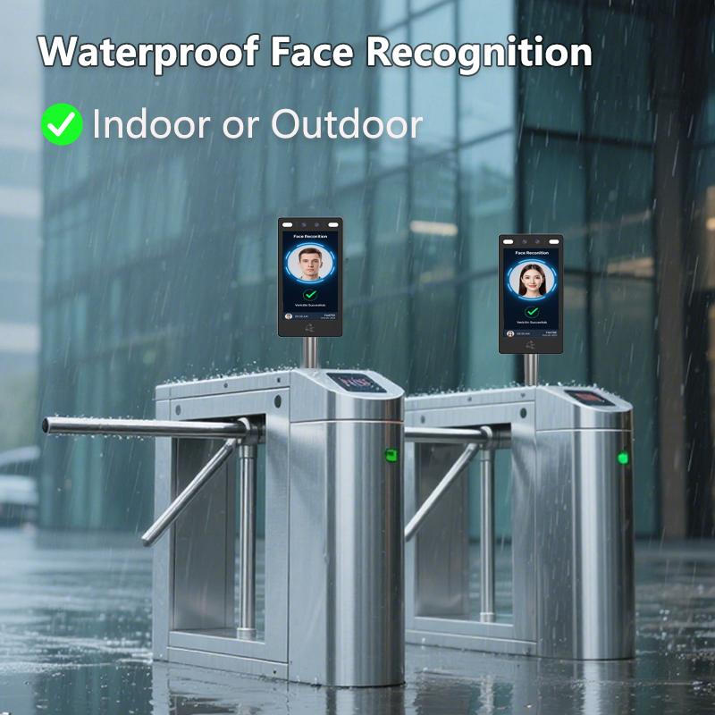 Suntek Ai Dynamic Face Recognition Module Dual Cameras Face Verification Terminal Password Access Conterol System