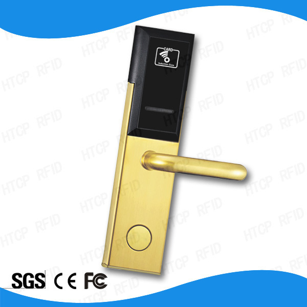 Stainless Steel Wireless Zigbee Online Hotel Door Lock Remote Control Electronic Handle Lock