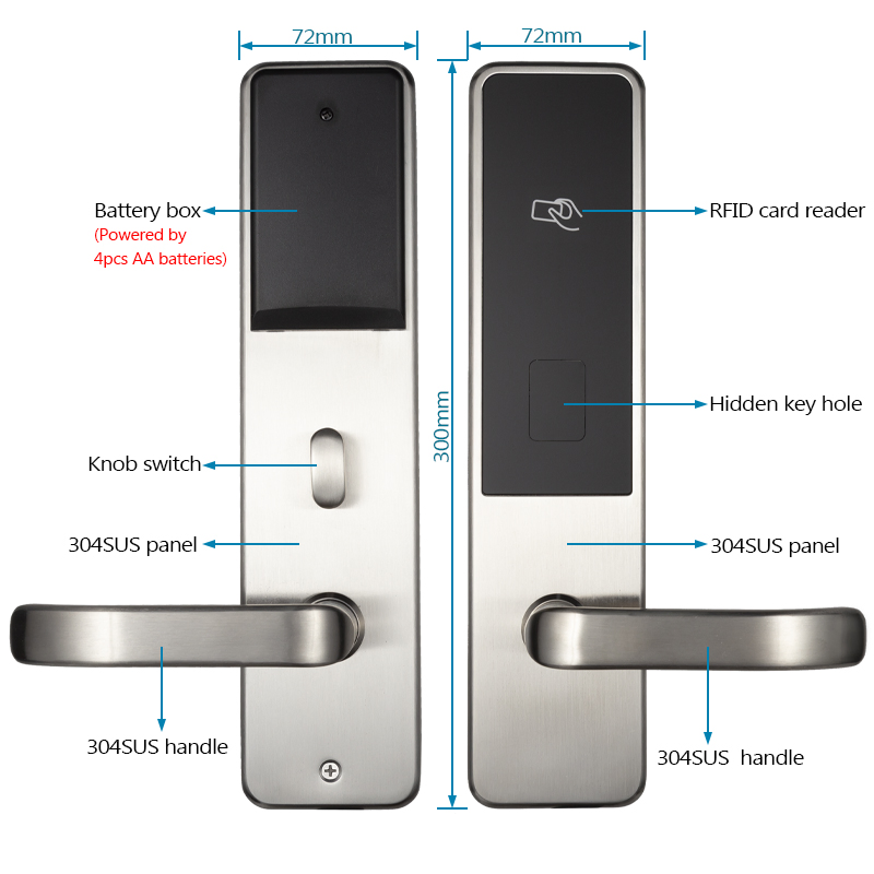 IC Card Electronic Smart Hotel Lock System