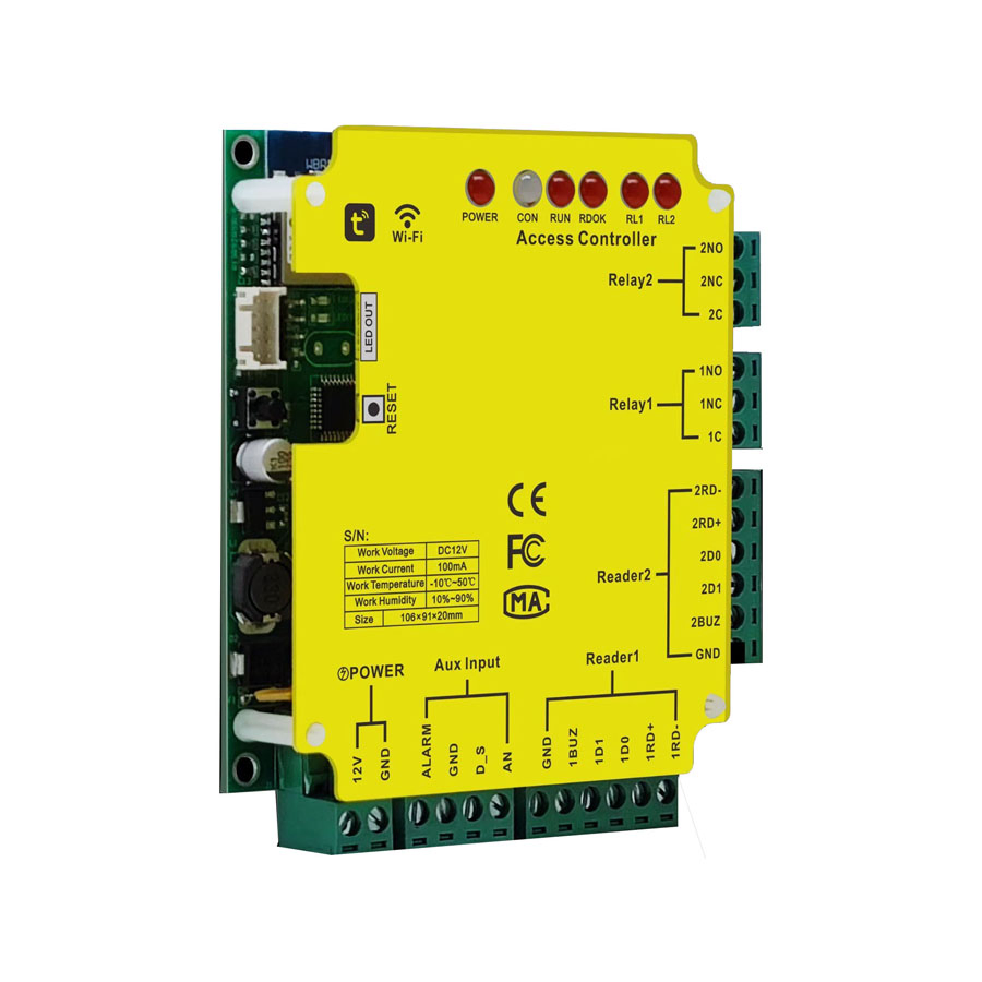 12V Mini Smart Bluetooth WiFi Tuya APP Remote Access Control Panel 1000 User Online Authorization Controller Door Entry System