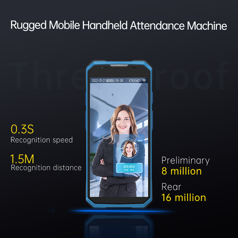 Auto-Focus Camera Portable Facial Recognition Biometrics Time Attendance Access Control System for Exhibition Staff Check-in