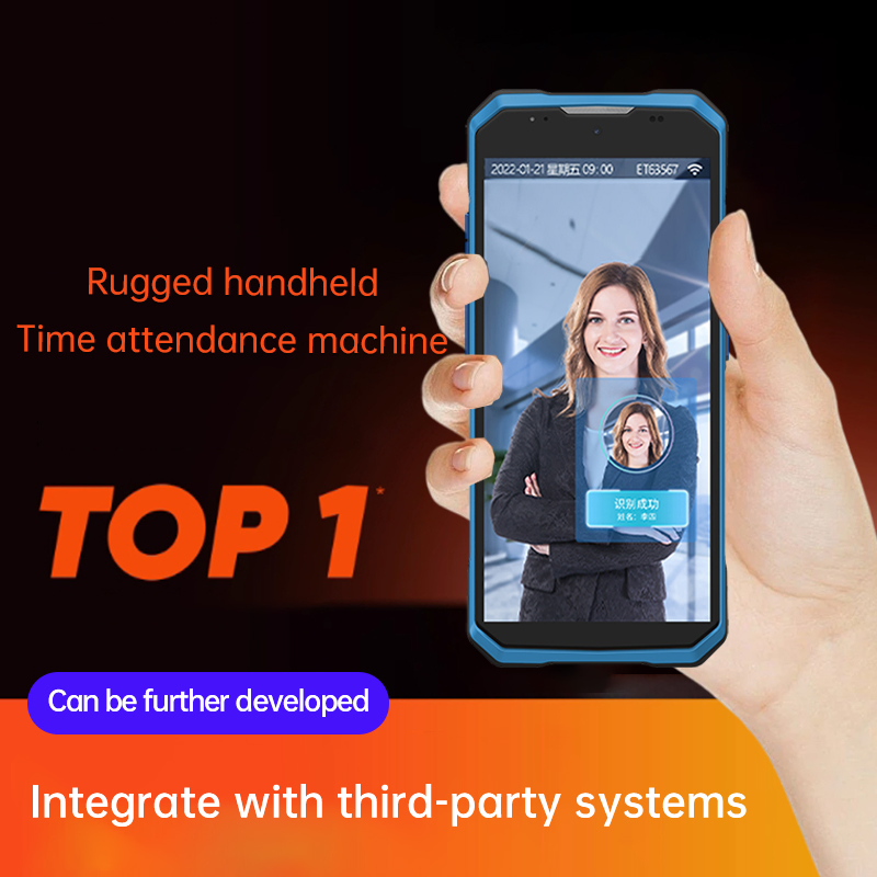 Auto-Focus Camera Portable Facial Recognition Biometrics Time Attendance Access Control System for Exhibition Staff Check-in