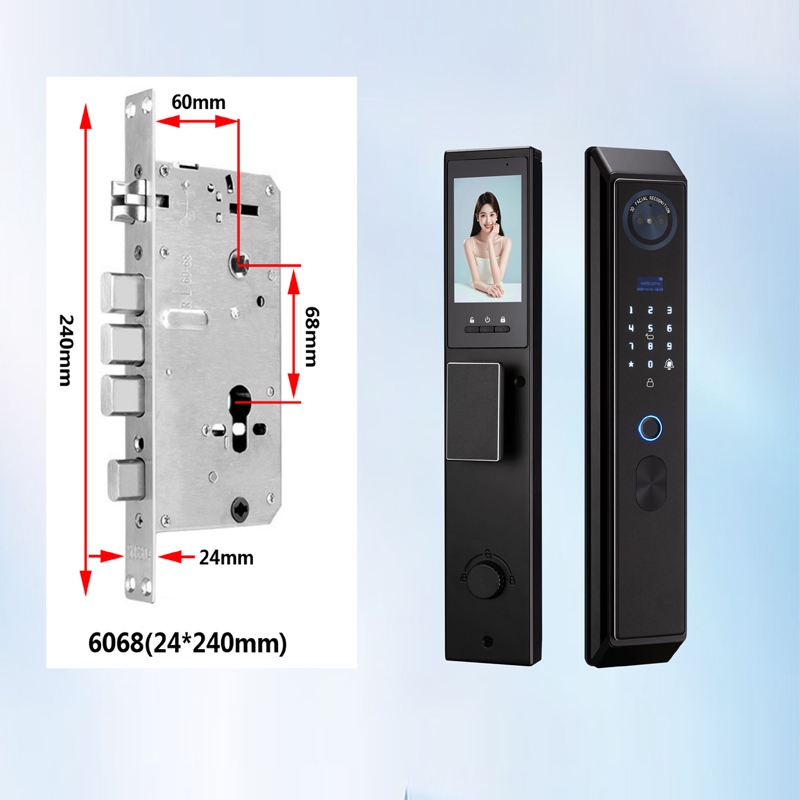 Hot Sale OEM 3D Face Camera Invisible Smart Lock for Front Door
