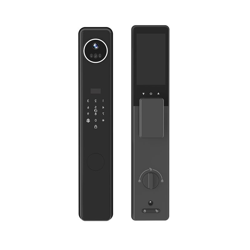 High Security Anti-Peep Code Fingerprint Door Handle Intelligent Digital Smart Door Lock
