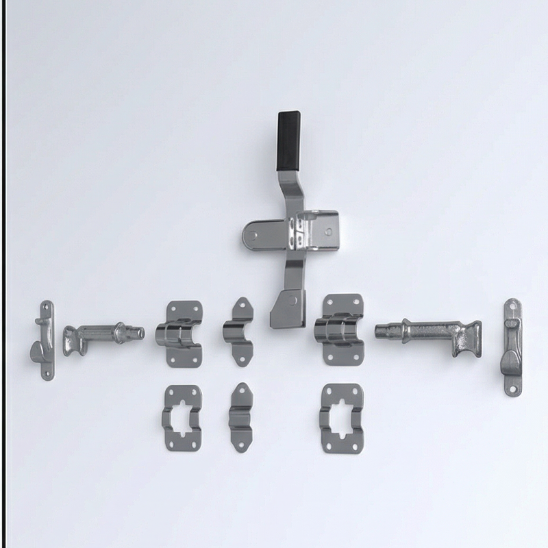 Auto Accessory Industrial Strength Trailer Door Lock System Featuring Rust Proof Construction and Enhanced Durability