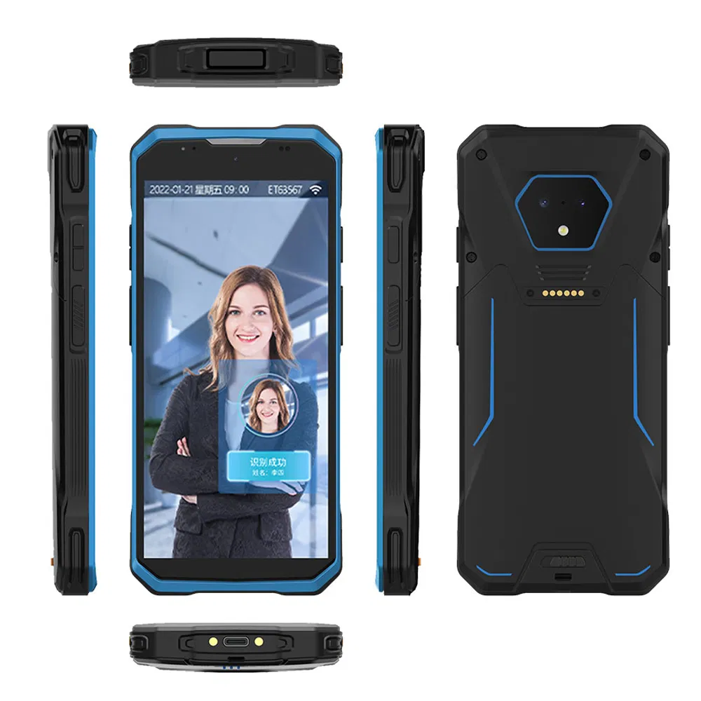 Custom Language Supported Handheld Face Recognition Biometrics Time Attendance Access Control System for Global Project Team